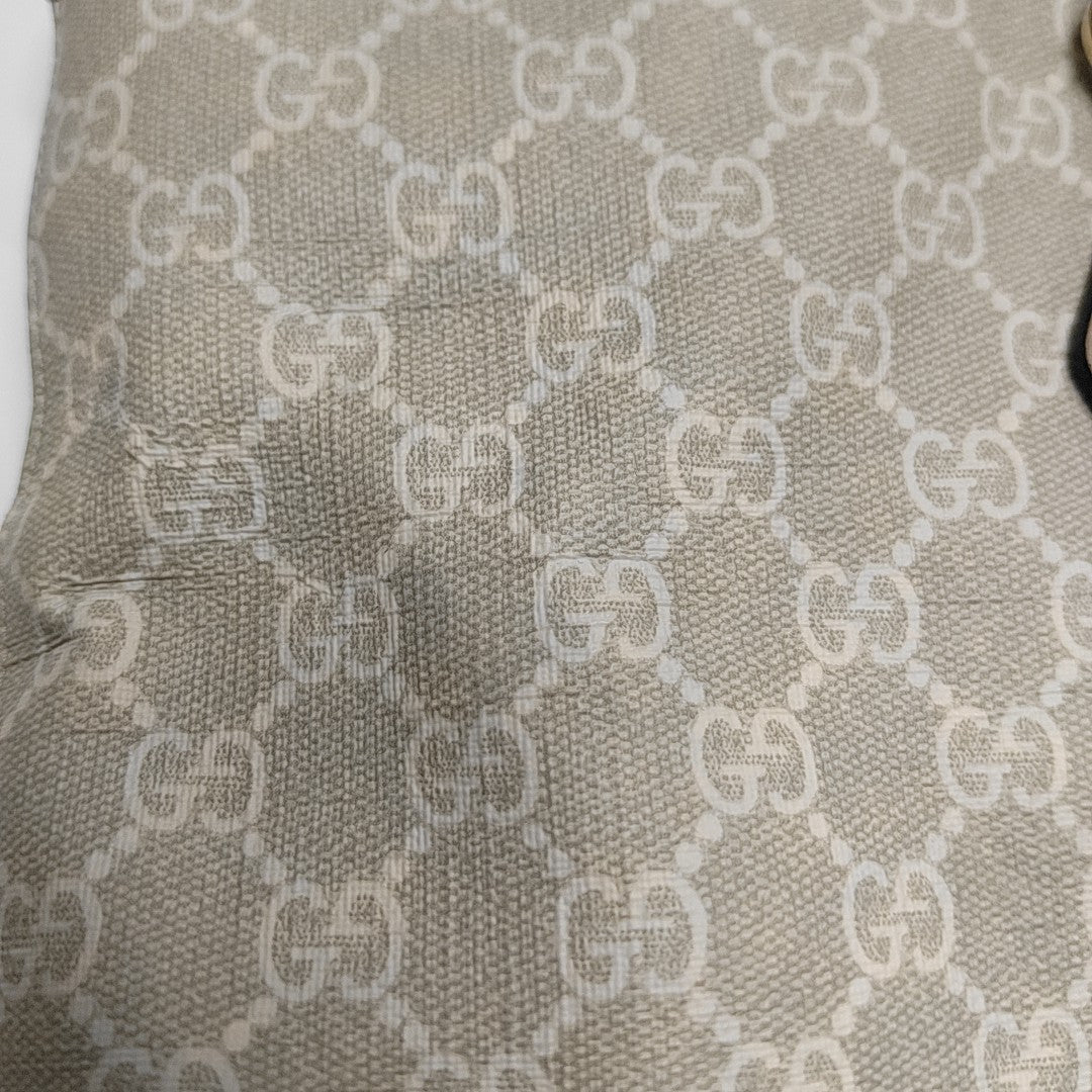 Ophidia Medium Monogram Coated Canvas Beige