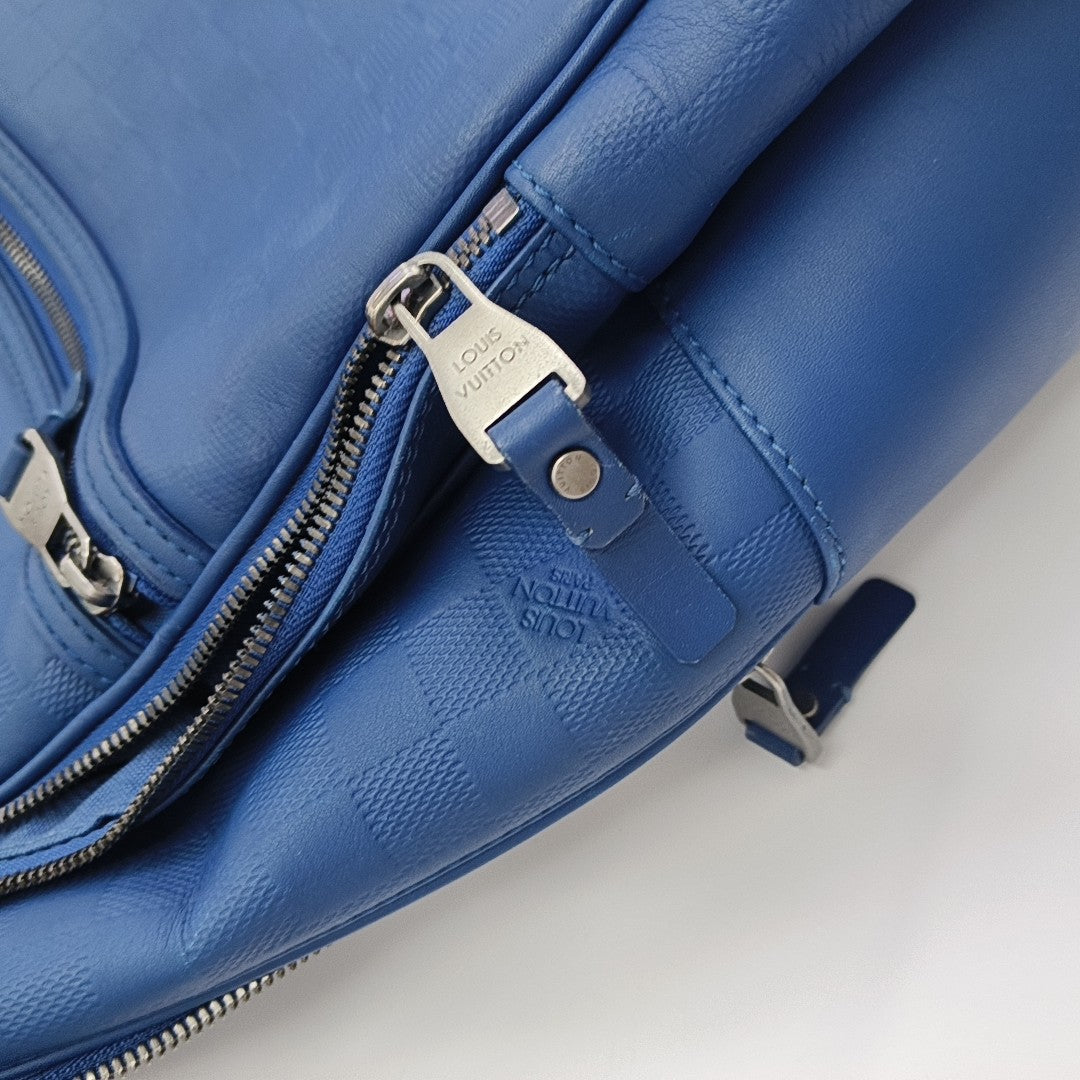 MICHAEL Damier Calfskin Blue