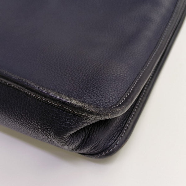 Calfskin Top Handle Bag Blue