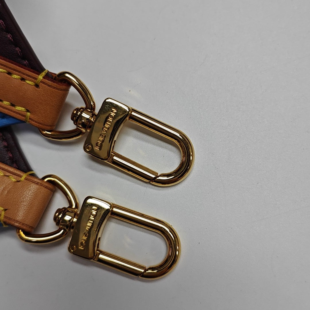 CLUNY MM Monogram Coated Canvas Brown