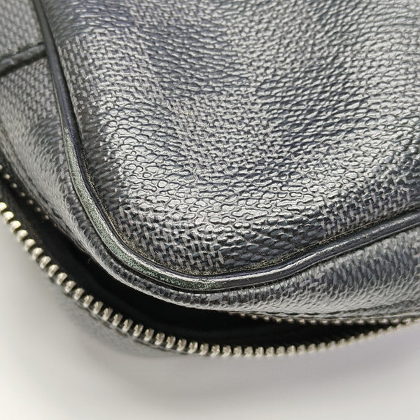 REM Damier Graphite Coated Canvas Gray