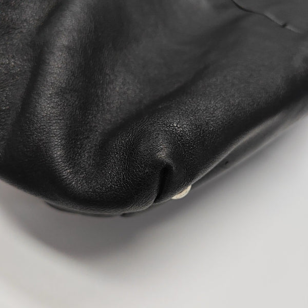 Calfskin Top Handle Bag Black