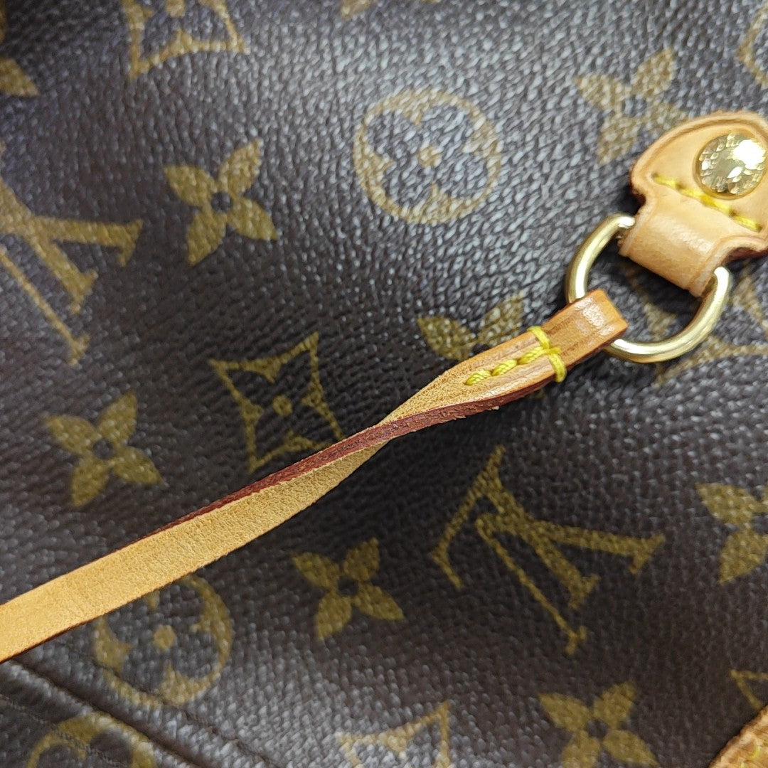 NEVERFULL GM Monogram Coated Canvas Brown