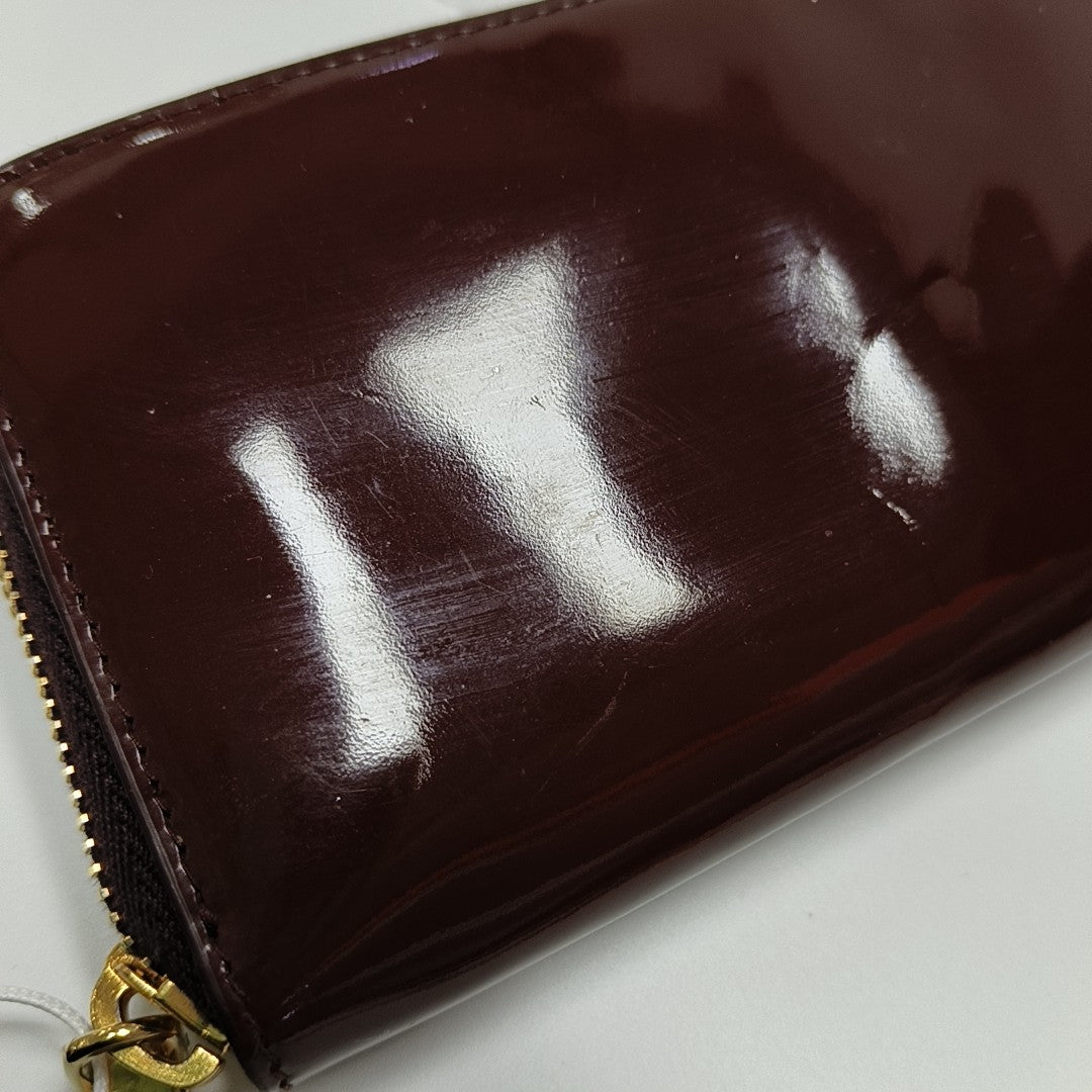 Patent Leather Wallet Red