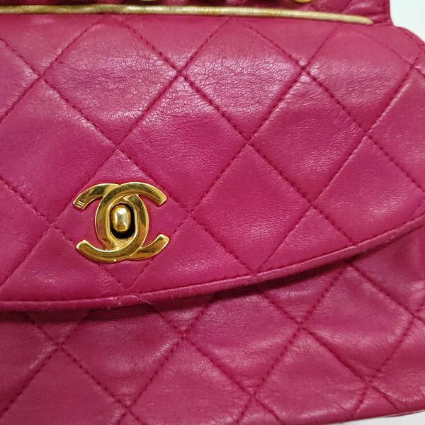 Quilted Lambskin Red