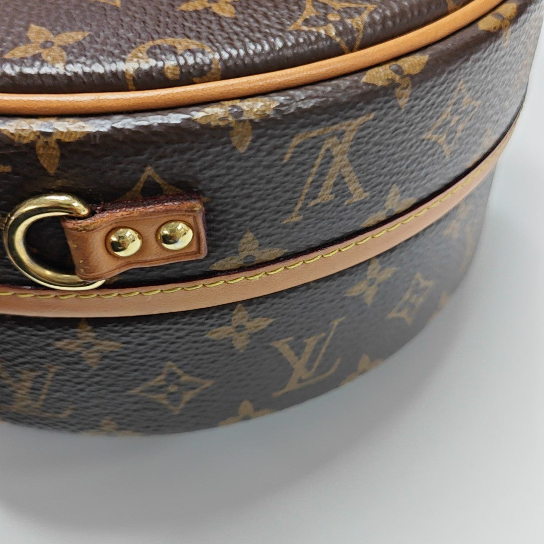 BOITE CHAPEAU PM Monogram Coated Canvas Brown