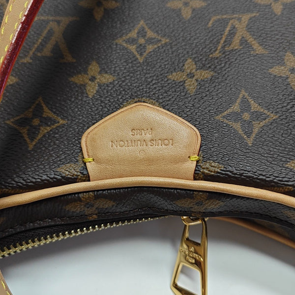CROISSANT Monogram Coated Canvas Brown