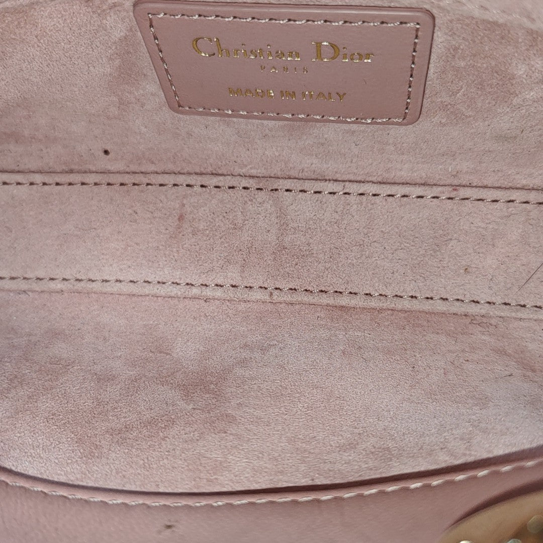 Lady D-Joy Super Mini Cannage Lambskin Pink