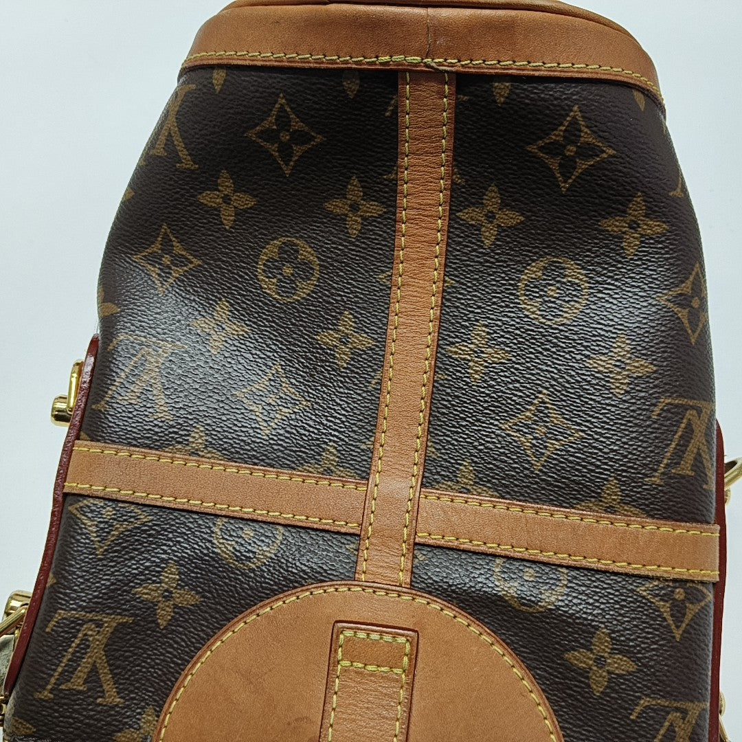 DUFFLE Monogram Coated Canvas Brown