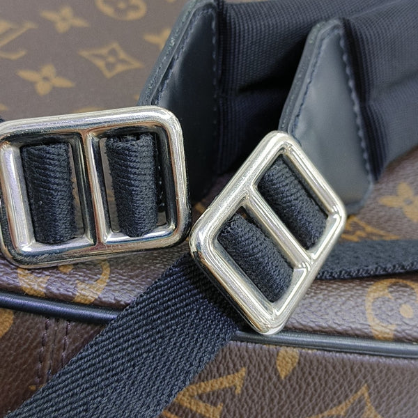 JOSH Monogram Coated Canvas Brown
