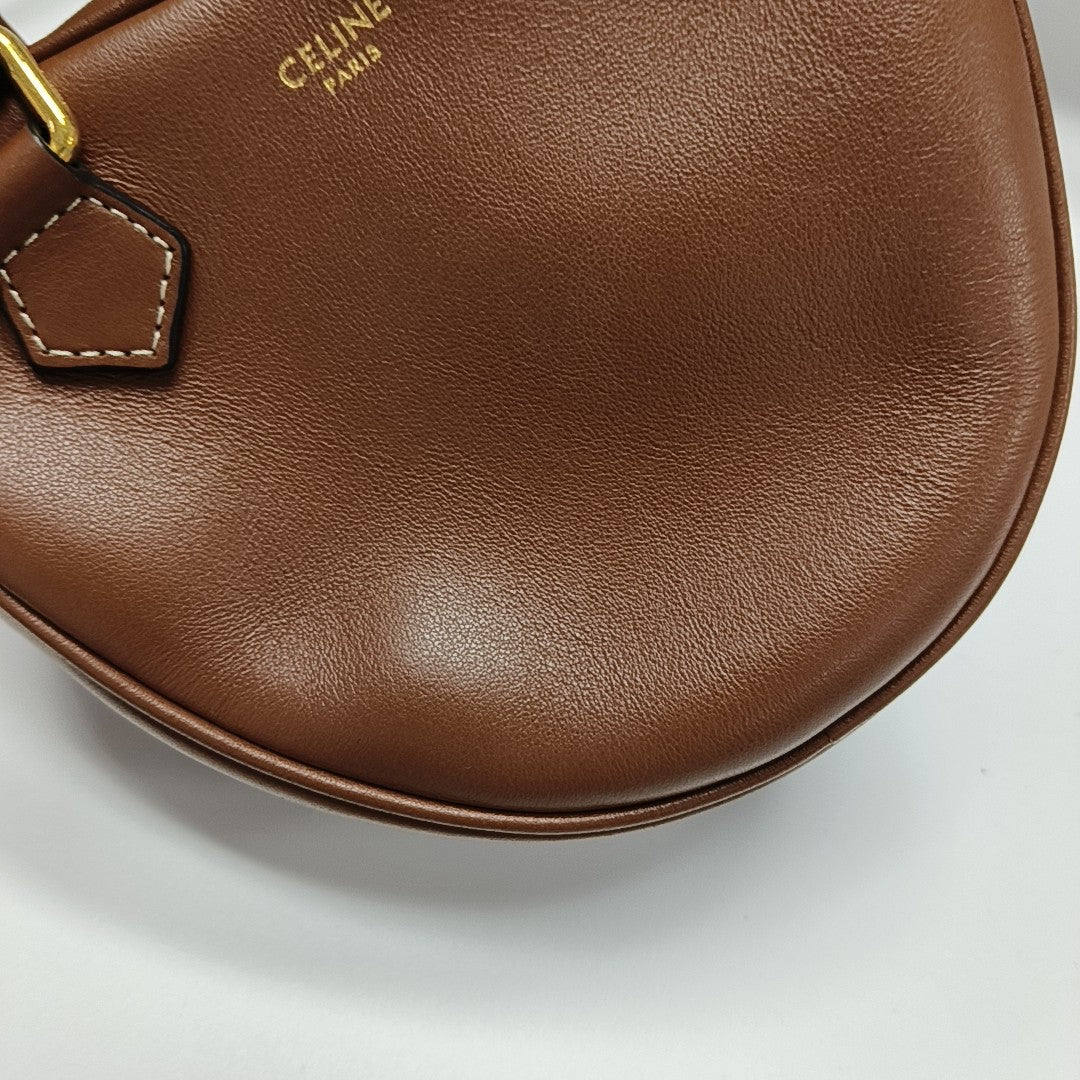Calfskin Shoulder Bag Brown