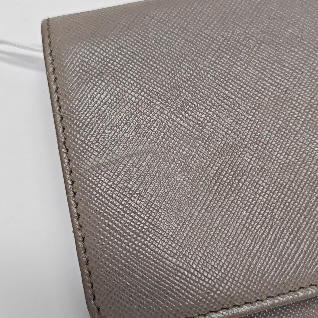 Calfskin Wallet Gray