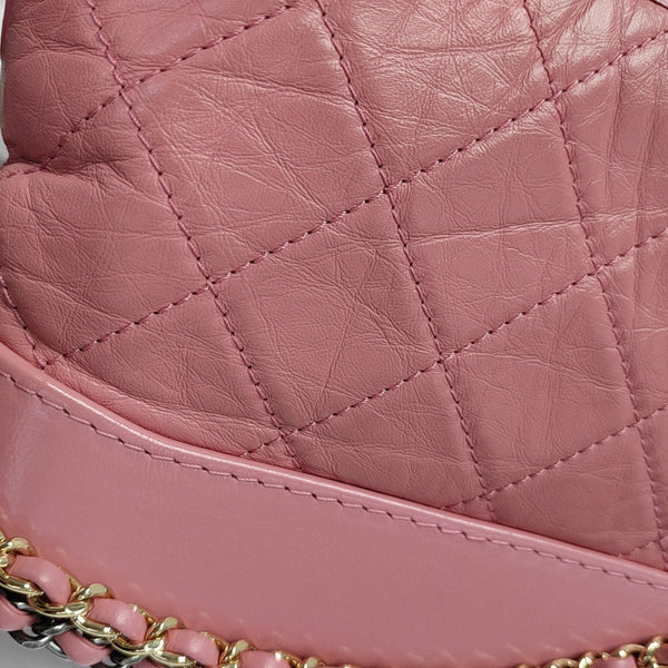 GABRIELLE Small Quilted Calfskin Red