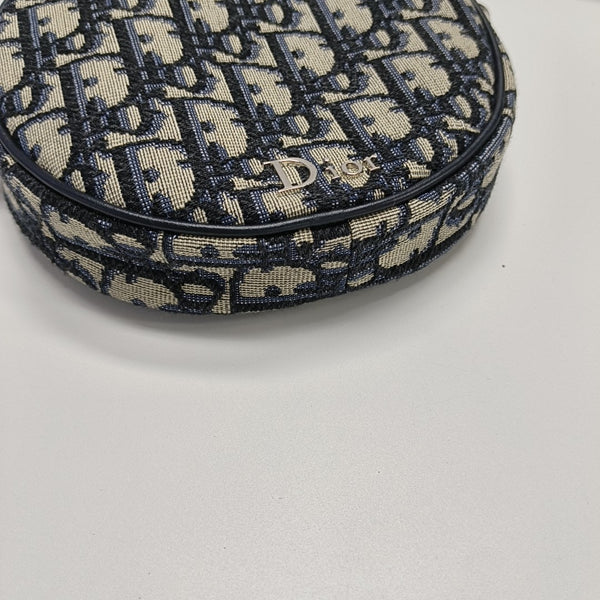 Oblique Canvas Shoulder Bag Small Blue