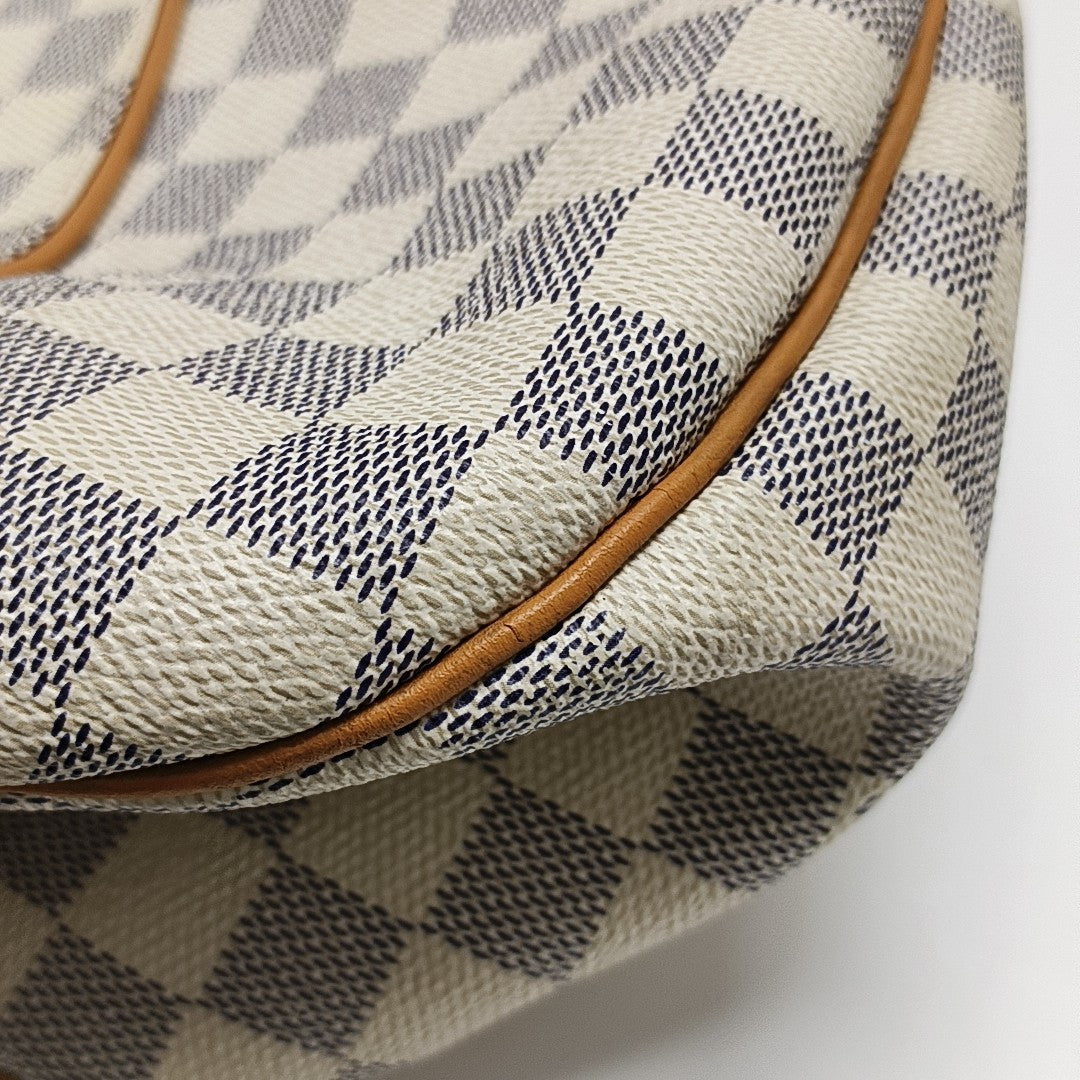 GALLIERA GM Damier Azur Coated Canvas White