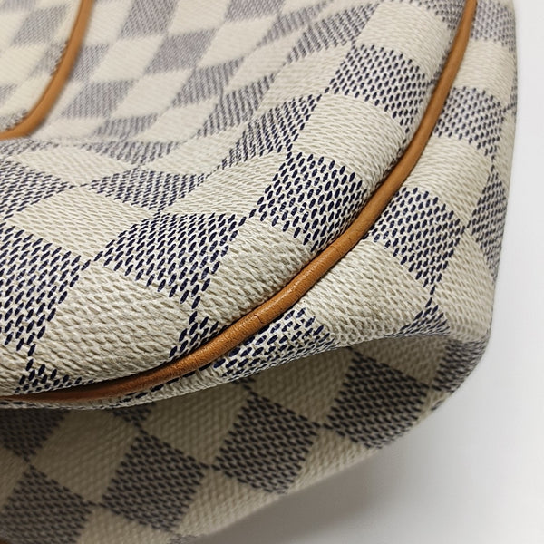 GALLIERA GM Damier Azur Coated Canvas White
