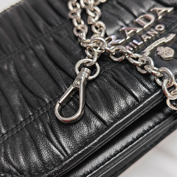 Calfskin Shoulder Bag Black