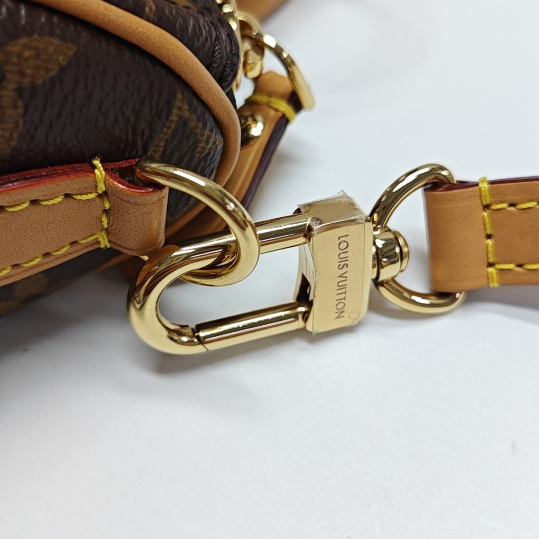 Authenticated pre-owned  SPEEDY Nano Monogram Coated Canvas Brown - Shoulder Bag at Looply