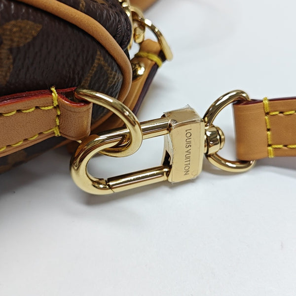 Authenticated pre-owned  SPEEDY Nano Monogram Coated Canvas Brown - Shoulder Bag at Looply