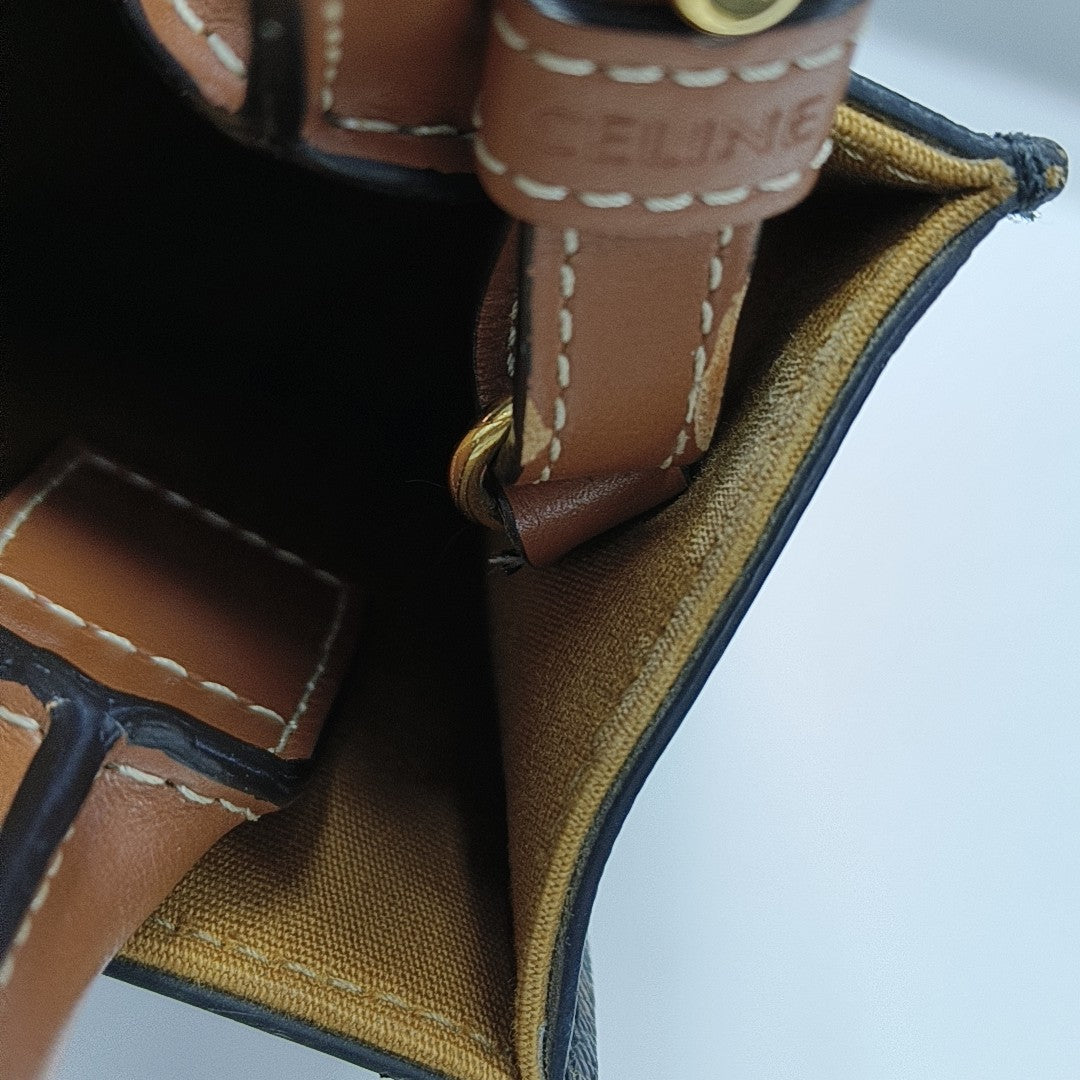 CABAS CELINE Mini Coated Canvas Brown