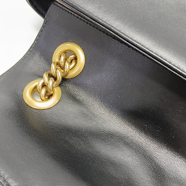 GG Marmont Small Quilted Calfskin Black