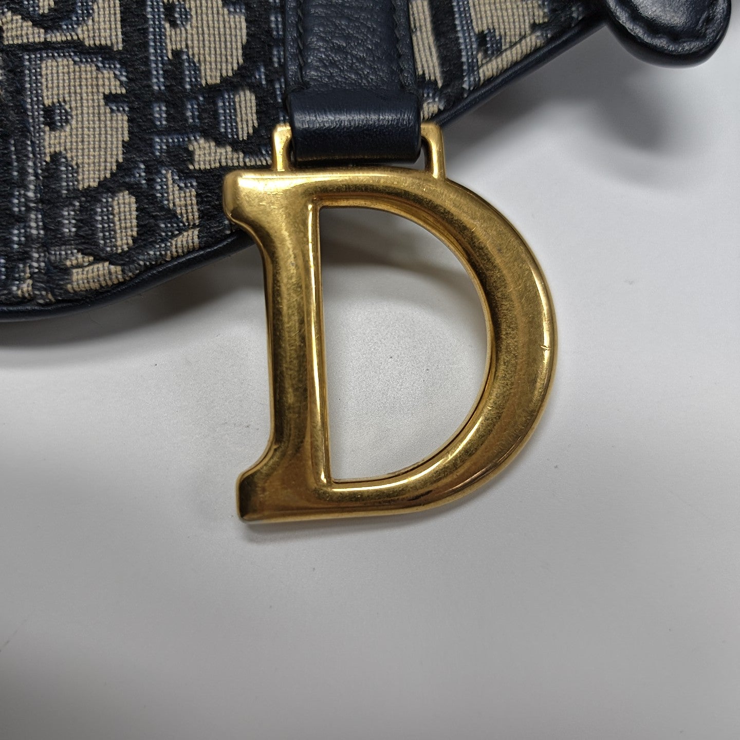 Saddle Mini Oblique Canvas Blue