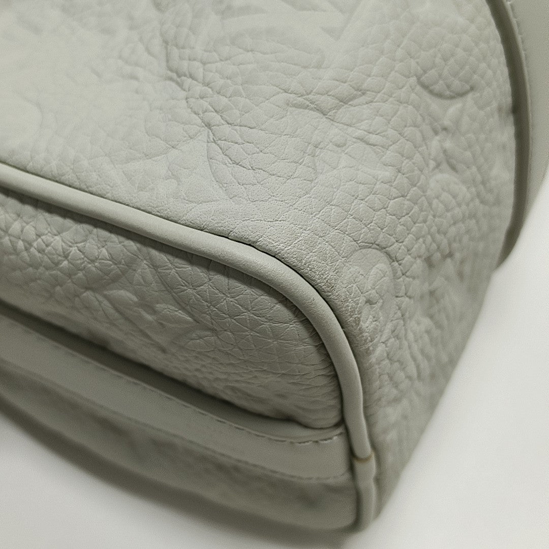 KEEPALL Monogram Calfskin Green