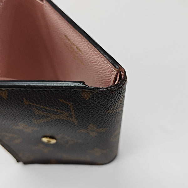 VICTORINE Monogram Coated Canvas Brown Wallet