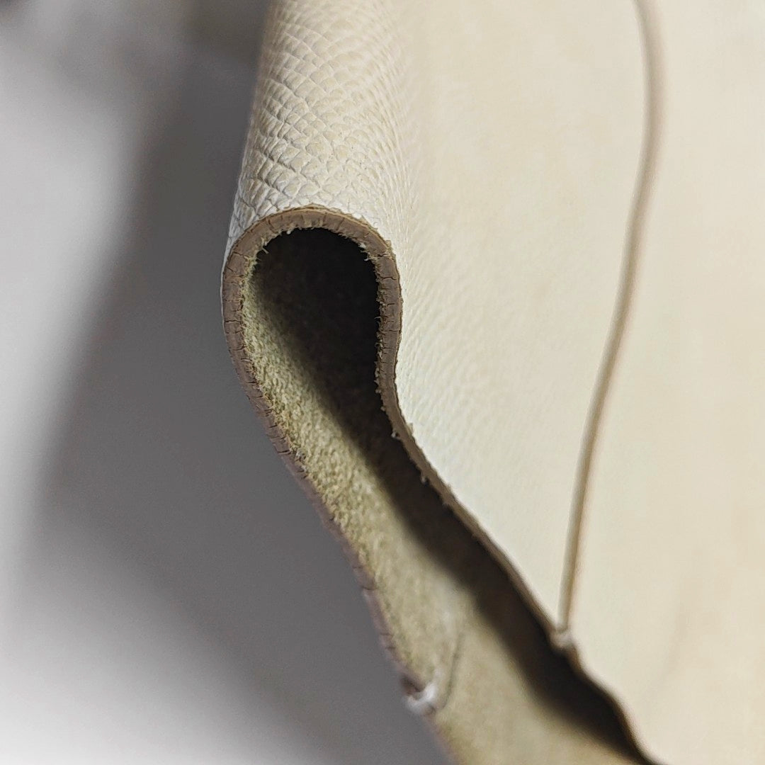 HORIZONTAL CABAS Calfskin White