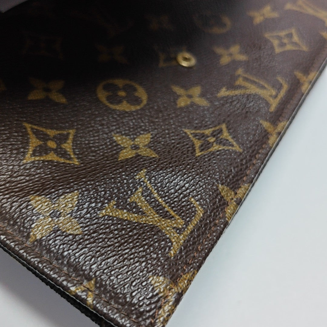 POCHETTE RABAT Monogram Coated Canvas Brown