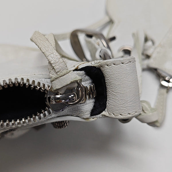 Le Cagole Mini Calfskin White