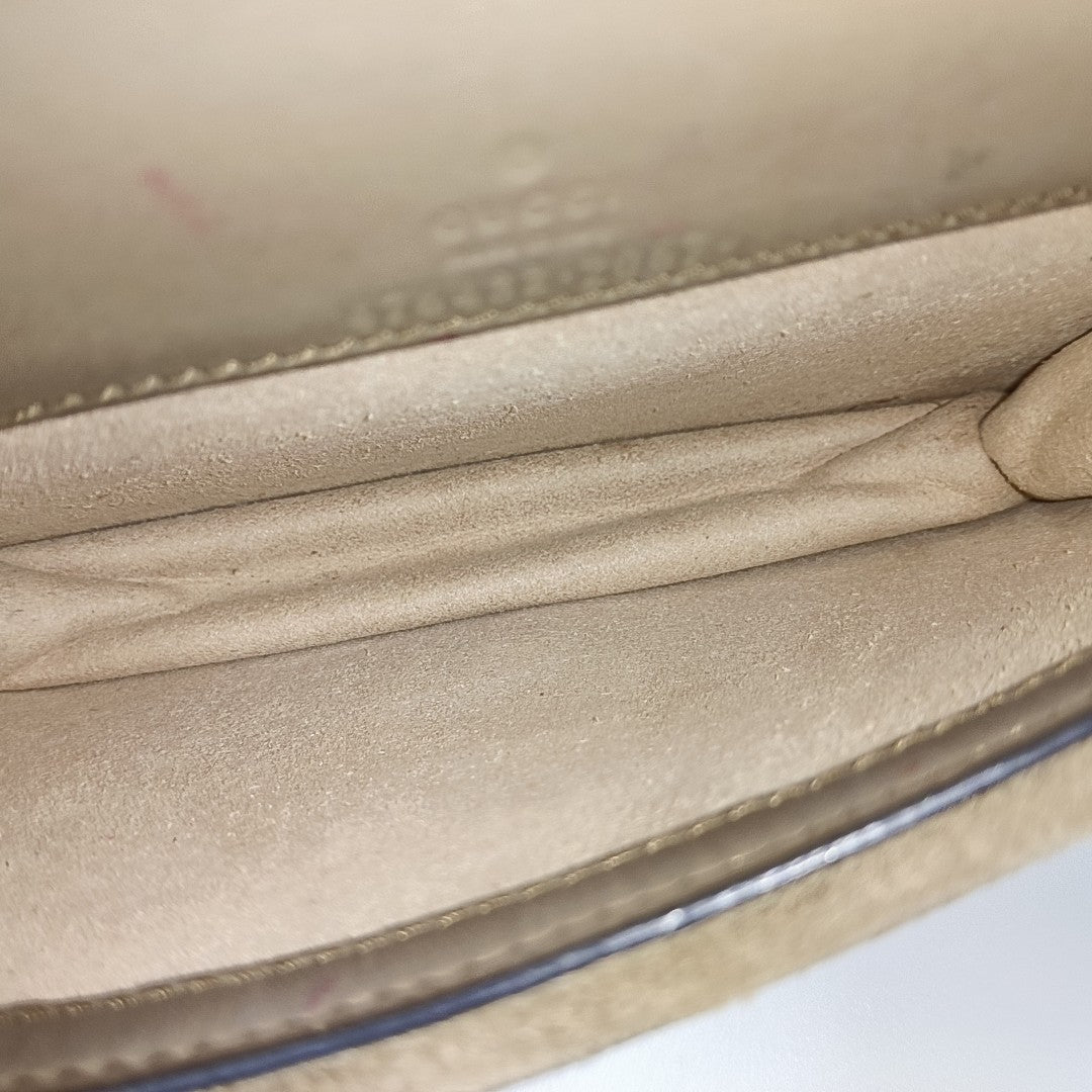Dionysus Super Mini Monogram Coated Canvas Beige