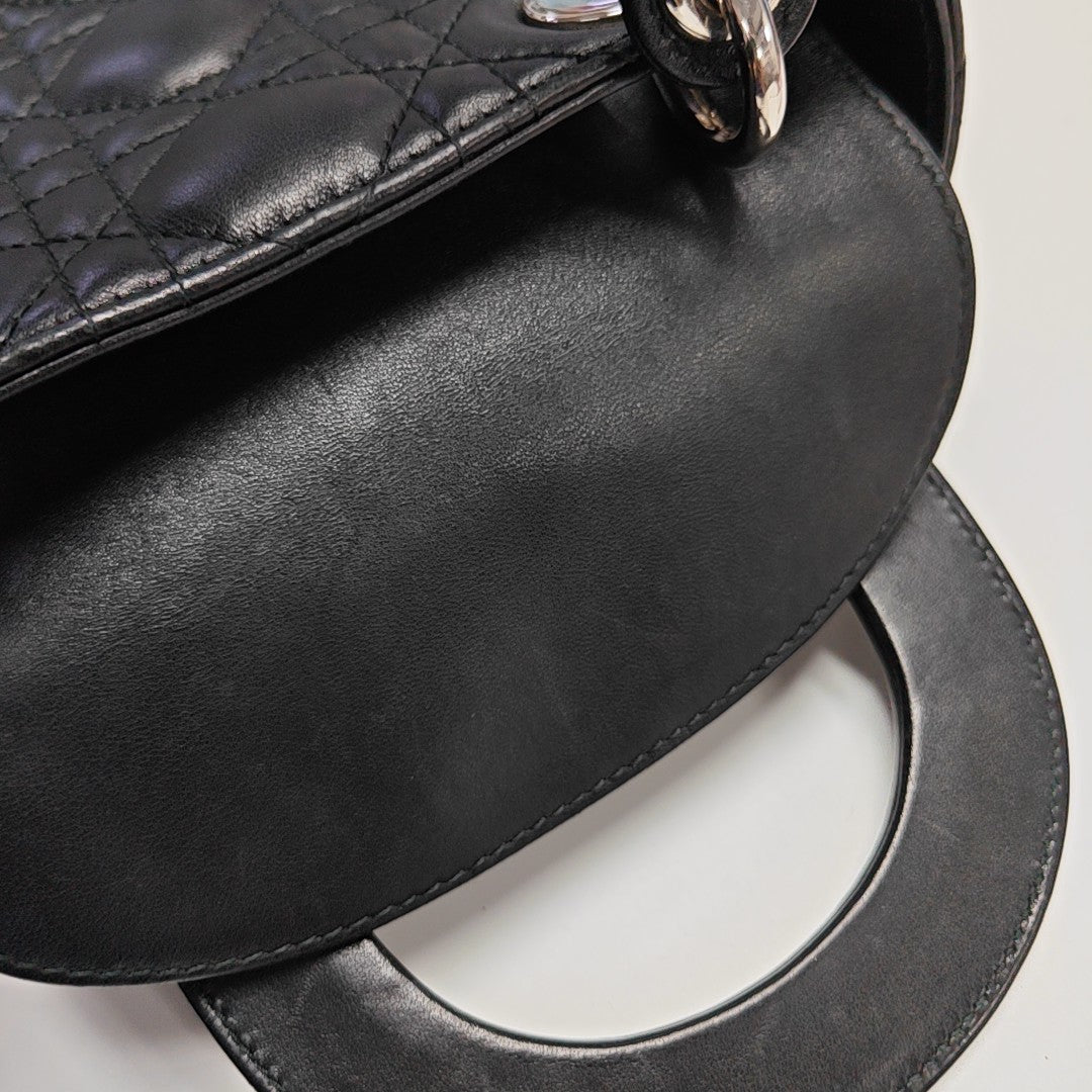 Lady Dior Mini Quilted Lambskin Black