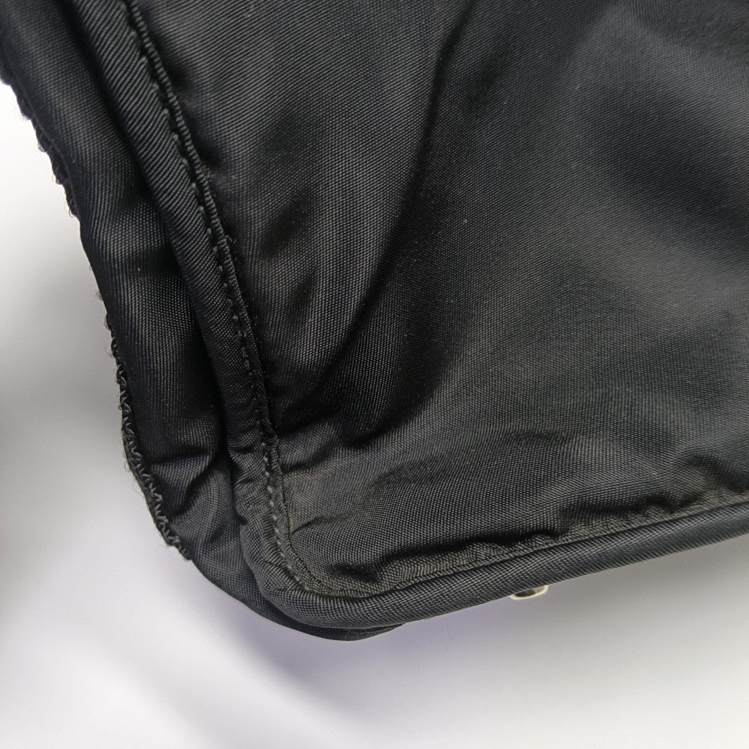 Nylon Shoulder Bag Black