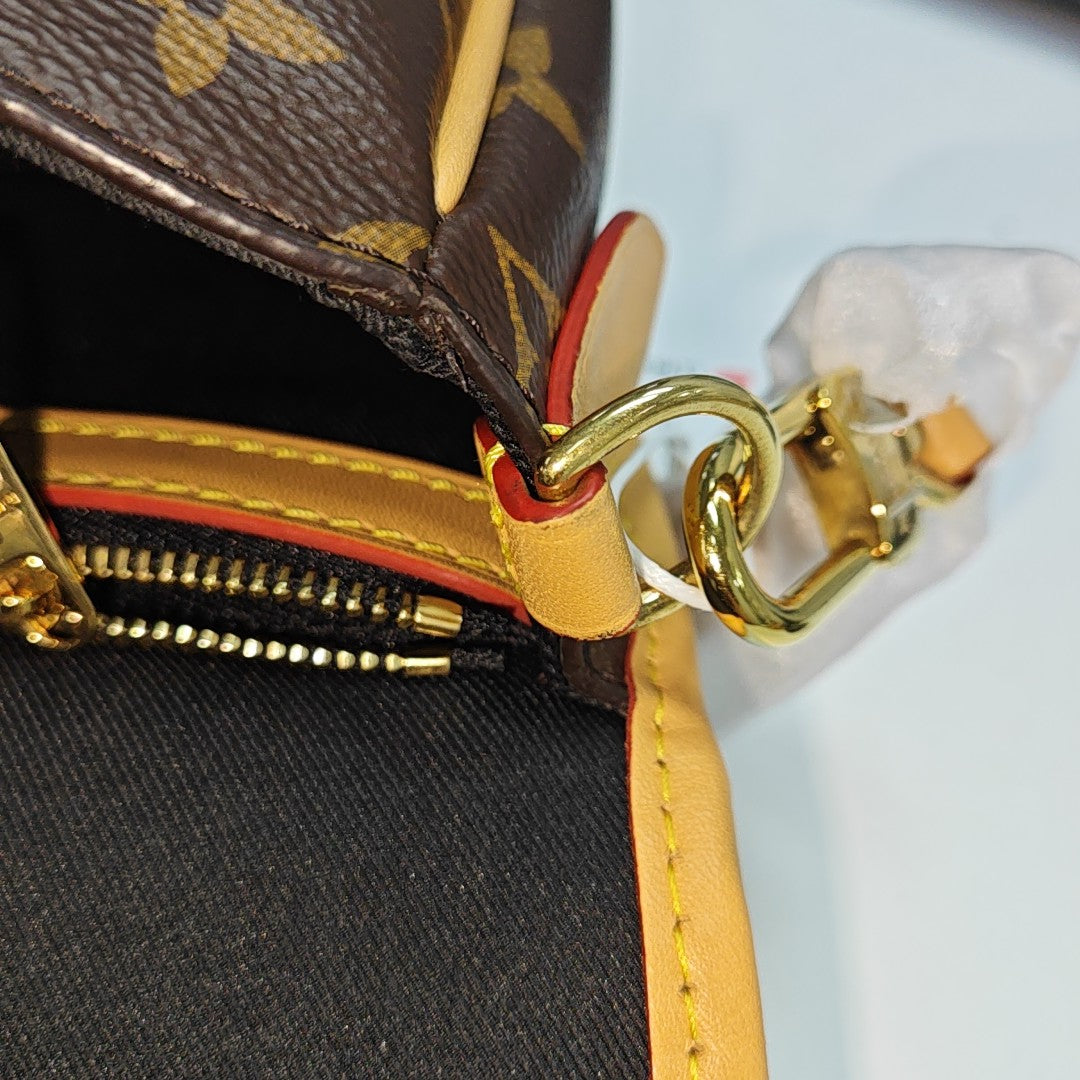 DIANE Monogram Coated Canvas Brown