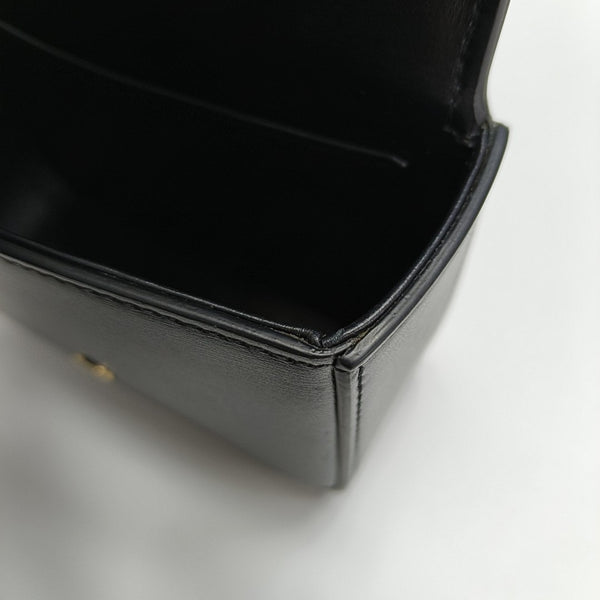 Authenticated pre-owned  TRIOMPHE Mini Calfskin Black - Belt Bag at Looply