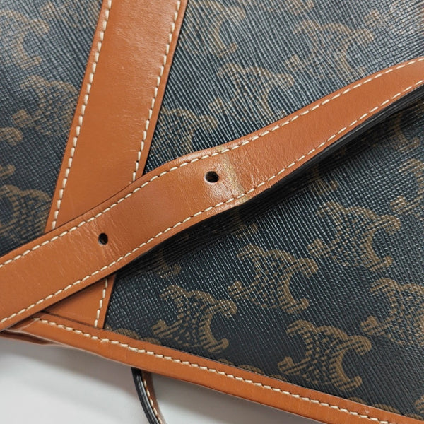 TRIOMPHE CANVAS Small Coated Canvas Brown