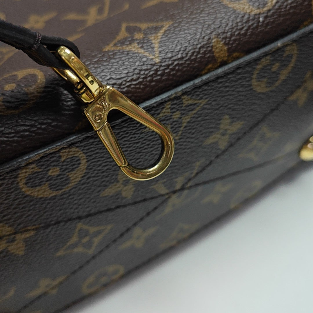 MONTAIGNE Monogram Coated Canvas Brown