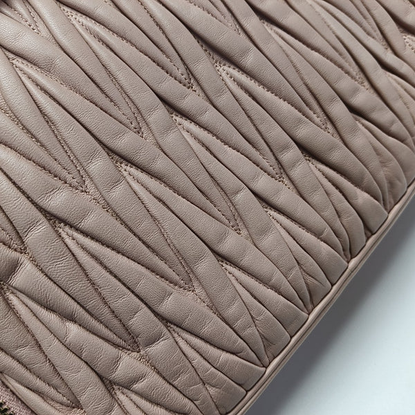 Quilted Lambskin Shoulder Bag Pink