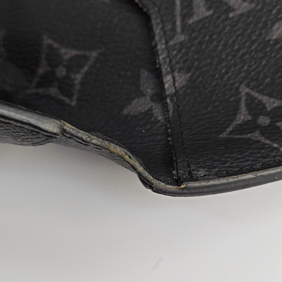 Monogram Coated Canvas Card Holder Gray