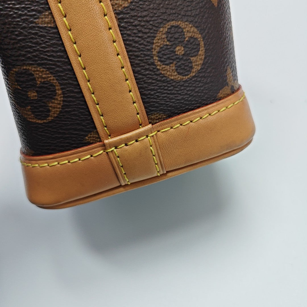 NOÉ Nano Monogram Coated Canvas Brown