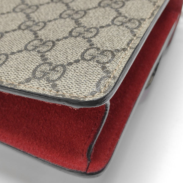 Dionysus Mini Monogram Coated Canvas Beige