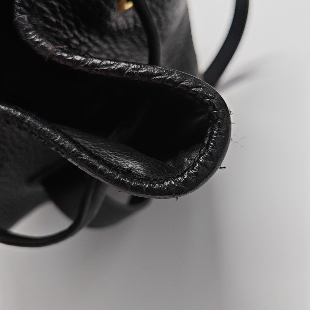 Calfskin Bucket Bag Black