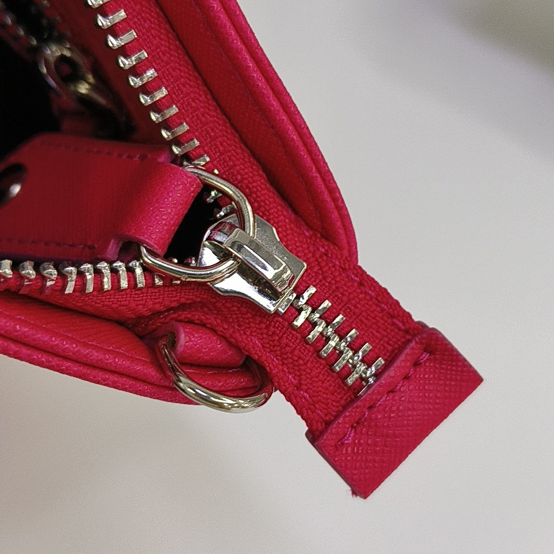 Calfskin Shoulder Bag Red