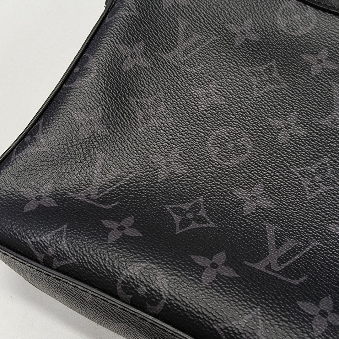 TRIO Monogram Coated Canvas Gray