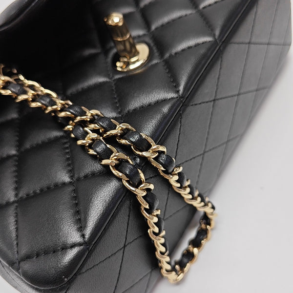 Quilted Lambskin Mini Black