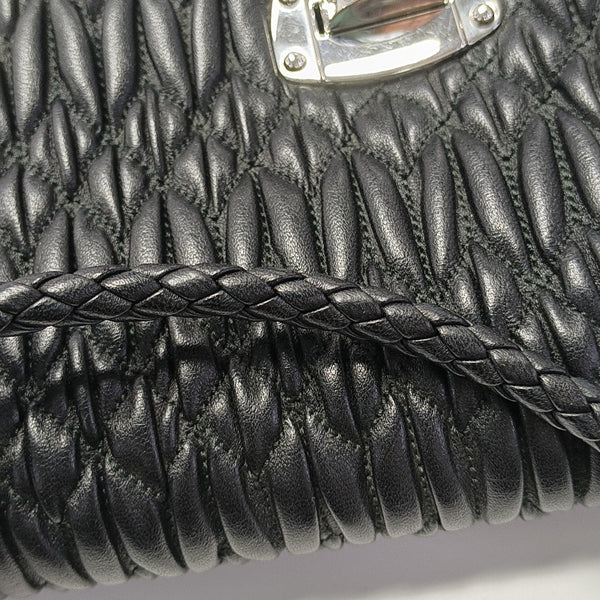 Crystal Quilted Lambskin Black