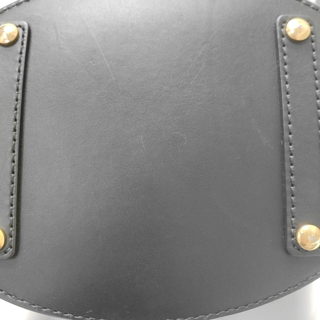 The Bucket Calfskin Black