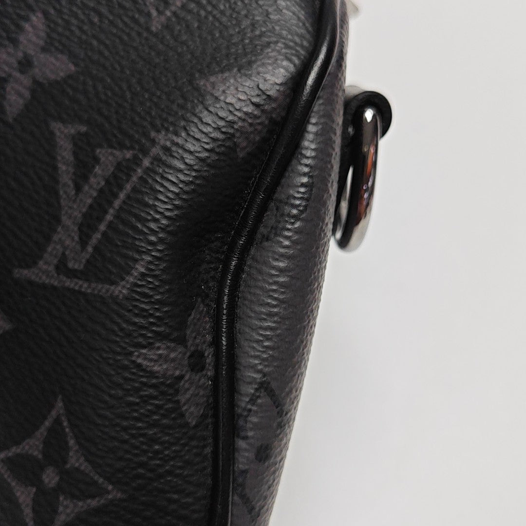 KEEPALL Mini Monogram Coated Canvas Black