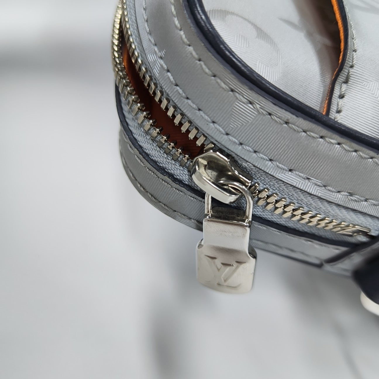 ALPHA Monogram Coated Canvas Silver